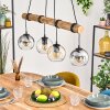Koyoto Hanglamp, Kogellampje, Hanglamp Natuurlijke kleuren, Zwart, 4-lichts