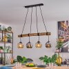 Koyoto Hanglamp, Kogellampje, Hanglamp Natuurlijke kleuren, Zwart, 4-lichts