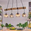 Koyoto Hanglamp, Kogellampje, Hanglamp Natuurlijke kleuren, Zwart, 4-lichts