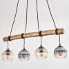 Koyoto Hanglamp, Kogellampje, Hanglamp Natuurlijke kleuren, Zwart, 4-lichts