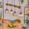 Koyoto Hanglamp, Kogellampje, Hanglamp Natuurlijke kleuren, Zwart, 4-lichts
