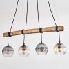 Koyoto Hanglamp, Kogellampje, Hanglamp Natuurlijke kleuren, Zwart, 4-lichts