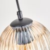 Koyoto Hanglamp, Kogellampje, Hanglamp Natuurlijke kleuren, Zwart, 4-lichts