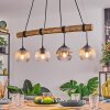 Koyoto Hanglamp, Kogellampje, Hanglamp Natuurlijke kleuren, Zwart, 4-lichts
