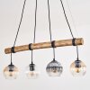 Koyoto Hanglamp, Kogellampje, Hanglamp Natuurlijke kleuren, Zwart, 4-lichts