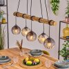 Koyoto Hanglamp, Kogellampje, Hanglamp Natuurlijke kleuren, Zwart, 5-lichts