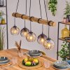 Koyoto Hanglamp, Kogellampje, Hanglamp Natuurlijke kleuren, Zwart, 5-lichts