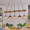 Koyoto Hanglamp, Kogellampje, Hanglamp Natuurlijke kleuren, Zwart, 5-lichts