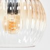 Koyoto Plafondlamp, Kogellampje Amber, Duidelijk, Rookkleurig, 6-lichts