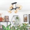Koyoto Plafondlamp, Kogellampje Amber, 6-lichts