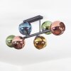 Koyoto Plafondlamp, Kogellampje Blauw, Goud, Groen, Koperkleurig, 6-lichts
