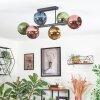 Koyoto Plafondlamp, Kogellampje Blauw, Goud, Groen, Koperkleurig, 6-lichts