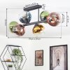 Koyoto Plafondlamp, Kogellampje Blauw, Goud, Groen, Duidelijk, Koperkleurig, 6-lichts