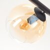 Koyoto Plafondlamp, Kogellampje Amber, Duidelijk, 5-lichts
