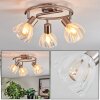 Saire Plafondlamp, Plafondspot Chroom, Nikkel mat, 3-lichts