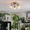 Saire Plafondlamp, Plafondspot Chroom, Nikkel mat, 3-lichts