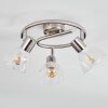 Saire Plafondlamp, Plafondspot Chroom, Nikkel mat, 3-lichts