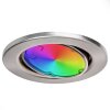 Osran Inbouw plafond armatuur, Plafondspot, Inbouw armatuur LED Nikkel mat, 3-lichts, Afstandsbediening