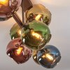 Koyoto Plafondlamp, Kogellampje Blauw, Goud, Groen, Koperkleurig, 8-lichts