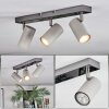 Javel Plafondlamp, Plafondspot Chroom, Grijs, 3-lichts