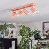 Javel Plafondlamp, Plafondspot Roze, Wit, 4-lichts