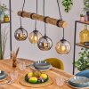 Koyoto Hanglamp, Kogellampje, Hanglamp Natuurlijke kleuren, Zwart, 4-lichts