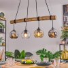 Koyoto Hanglamp, Kogellampje, Hanglamp Natuurlijke kleuren, Zwart, 4-lichts