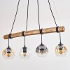 Ripoll Hanglamp, Kogellampje, Hanglamp Natuurlijke kleuren, Zwart, 4-lichts