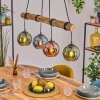 Koyoto Hanglamp, Kogellampje, Hanglamp Natuurlijke kleuren, Zwart, 4-lichts