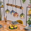Koyoto Hanglamp, Kogellampje, Hanglamp Natuurlijke kleuren, Zwart, 4-lichts