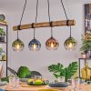 Koyoto Hanglamp, Kogellampje, Hanglamp Natuurlijke kleuren, Zwart, 4-lichts
