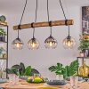 Koyoto Hanglamp, Kogellampje, Hanglamp Natuurlijke kleuren, Zwart, 4-lichts