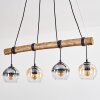 Koyoto Hanglamp, Kogellampje, Hanglamp Natuurlijke kleuren, Zwart, 4-lichts