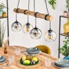 Koyoto Hanglamp, Kogellampje, Hanglamp Natuurlijke kleuren, Zwart, 4-lichts