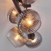 Koyoto Plafondlamp, Kogellampje Duidelijk, Rookkleurig, 6-lichts