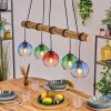 Koyoto Hanglamp, Kogellampje, Hanglamp Natuurlijke kleuren, Zwart, 5-lichts