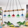 Koyoto Hanglamp, Kogellampje, Hanglamp Natuurlijke kleuren, Zwart, 5-lichts