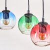 Koyoto Hanglamp, Kogellampje, Hanglamp Natuurlijke kleuren, Zwart, 5-lichts
