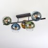 Koyoto Plafondlamp, Kogellampje Blauw, Goud, Groen, Duidelijk, 5-lichts