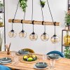 Koyoto Hanglamp, Kogellampje, Hanglamp Natuurlijke kleuren, Zwart, 5-lichts