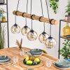 Koyoto Hanglamp, Kogellampje, Hanglamp Natuurlijke kleuren, Zwart, 5-lichts