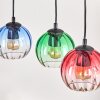 Koyoto Hanglamp, Kogellampje, Hanglamp Natuurlijke kleuren, Zwart, 5-lichts