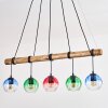 Koyoto Hanglamp, Kogellampje, Hanglamp Natuurlijke kleuren, Zwart, 5-lichts