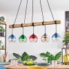 Koyoto Hanglamp, Kogellampje, Hanglamp Natuurlijke kleuren, Zwart, 5-lichts