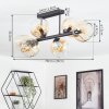 Ripoll Plafondlamp, Kogellampje Amber, Duidelijk, 6-lichts