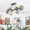 Koyoto Plafondlamp, Kogellampje Amber, Duidelijk, Rookkleurig, 8-lichts