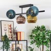 Koyoto Plafondlamp, Kogellampje Blauw, Goud, Groen, Koperkleurig, 5-lichts