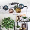 Koyoto Plafondlamp, Kogellampje Blauw, Goud, Groen, Koperkleurig, 5-lichts