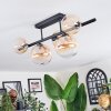 Chehalis Plafondlamp, Kogellampje Amber, Duidelijk, 5-lichts