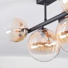 Chehalis Plafondlamp, Kogellampje Amber, Duidelijk, 5-lichts
